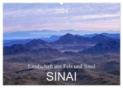 Sinai - Landschaft aus Fels und Sand (Wandkalender 2024 DIN A2 quer), CALVENDO Monatskalender