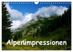 Alpenimpressionen, Region Schweiz/Frankreich (Wandkalender 2024 DIN A4 quer), CALVENDO Monatskalender