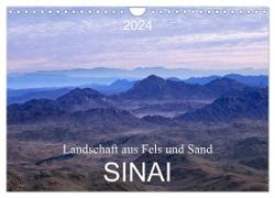 Sinai - Landschaft aus Fels und Sand (Wandkalender 2024 DIN A4 quer), CALVENDO Monatskalender