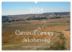 Camino Frances - Jakobsweg (Wandkalender 2024 DIN A3 quer), CALVENDO Monatskalender