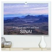 Sinai - Landschaft aus Fels und Sand (hochwertiger Premium Wandkalender 2024 DIN A2 quer), Kunstdruck in Hochglanz