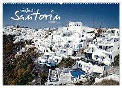 Weißes Santorin (Wandkalender 2024 DIN A2 quer), CALVENDO Monatskalender