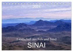 Sinai - Landschaft aus Fels und Sand (Tischkalender 2024 DIN A5 quer), CALVENDO Monatskalender