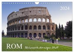 Rom, Blickpunkte der ewigen Stadt. (Wandkalender 2024 DIN A4 quer), CALVENDO Monatskalender