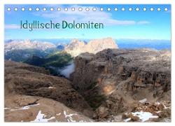 Idyllische Dolomiten (Tischkalender 2024 DIN A5 quer), CALVENDO Monatskalender