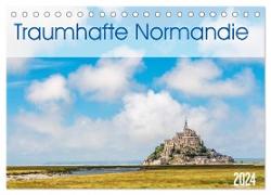 Traumhafte Normandie (Tischkalender 2024 DIN A5 quer), CALVENDO Monatskalender