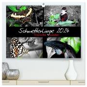 Schmetterlinge 2024 - Tropische Juwelen (hochwertiger Premium Wandkalender 2024 DIN A2 quer), Kunstdruck in Hochglanz