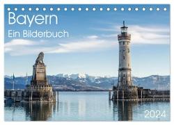 Bayern - Ein Bilderbuch (Tischkalender 2024 DIN A5 quer), CALVENDO Monatskalender