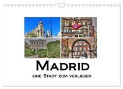 Madrid eine Stadt zum Verlieben (Wandkalender 2024 DIN A4 quer), CALVENDO Monatskalender