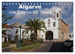 Algarve von Sagres bis Tavira (Tischkalender 2024 DIN A5 quer), CALVENDO Monatskalender