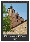 Kirchen und Klöster in Deutschland (Wandkalender 2024 DIN A2 hoch), CALVENDO Monatskalender