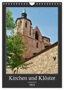 Kirchen und Klöster in Deutschland (Wandkalender 2024 DIN A4 hoch), CALVENDO Monatskalender