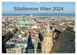 Städtereise Wien (Wandkalender 2024 DIN A2 quer), CALVENDO Monatskalender