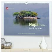 Nepal 2024 - Dem Himmel so nah (hochwertiger Premium Wandkalender 2024 DIN A2 quer), Kunstdruck in Hochglanz