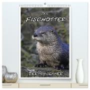 Der Fischotter-Terminplaner (hochwertiger Premium Wandkalender 2024 DIN A2 hoch), Kunstdruck in Hochglanz