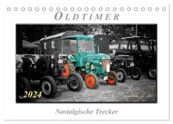 Oldtimer - nostalgische Trecker (Tischkalender 2024 DIN A5 quer), CALVENDO Monatskalender