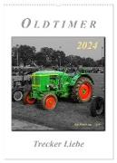 Oldtimer - Trecker Liebe (Wandkalender 2024 DIN A2 hoch), CALVENDO Monatskalender