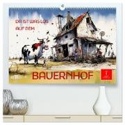 Da ist was los auf dem Bauernhof (hochwertiger Premium Wandkalender 2024 DIN A2 quer), Kunstdruck in Hochglanz