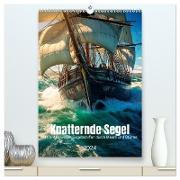 Knatternde Segel (hochwertiger Premium Wandkalender 2024 DIN A2 hoch), Kunstdruck in Hochglanz