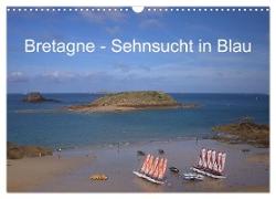 Bretagne - Sehnsucht in Blau (Wandkalender 2024 DIN A3 quer), CALVENDO Monatskalender