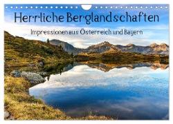 Herrliche Berglandschaften - Impressionen aus Österreich und Bayern (Wandkalender 2024 DIN A4 quer), CALVENDO Monatskalender
