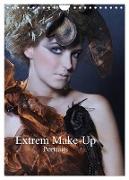 Extrem Make-Up Portraits (Wandkalender 2024 DIN A4 hoch), CALVENDO Monatskalender
