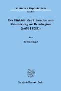 Der Rücktritt des Reisenden vom Reisevertrag vor Reisebeginn (§ 651 i BGB)