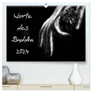 Worte des Buddha 2024 (hochwertiger Premium Wandkalender 2024 DIN A2 quer), Kunstdruck in Hochglanz