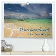 Paradiesstrände der Seychellen (hochwertiger Premium Wandkalender 2024 DIN A2 quer), Kunstdruck in Hochglanz