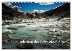 Die Landschaften der Schweizer Alpen (Wandkalender 2024 DIN A3 quer), CALVENDO Monatskalender