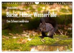 Bäche, Flüsse, Wasserfälle - Eine Schwarzwaldreise (Wandkalender 2024 DIN A4 quer), CALVENDO Monatskalender