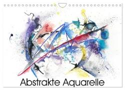 Abstrakte Aquarelle (Wandkalender 2024 DIN A4 quer), CALVENDO Monatskalender