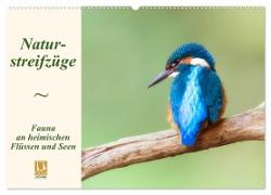 Naturstreifzüge. Fauna an heimischen Flüssen und Seen (Wandkalender 2024 DIN A2 quer), CALVENDO Monatskalender