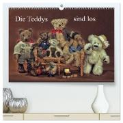 Die Teddys sind los (hochwertiger Premium Wandkalender 2024 DIN A2 quer), Kunstdruck in Hochglanz