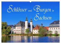 Schlösser und Burgen in Sachsen (Wandkalender 2024 DIN A2 quer), CALVENDO Monatskalender