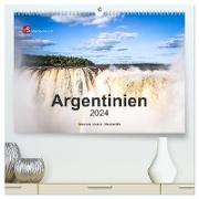Argentinien, Gauchos - Anden - Wasserfälle (hochwertiger Premium Wandkalender 2024 DIN A2 quer), Kunstdruck in Hochglanz