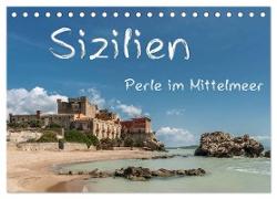 Sizilien - Perle im Mittelmeer (Tischkalender 2024 DIN A5 quer), CALVENDO Monatskalender