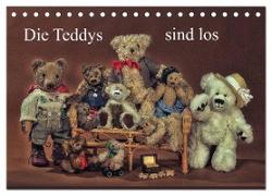 Die Teddys sind los (Tischkalender 2024 DIN A5 quer), CALVENDO Monatskalender