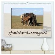 Pferdeland Mongolei (hochwertiger Premium Wandkalender 2024 DIN A2 quer), Kunstdruck in Hochglanz