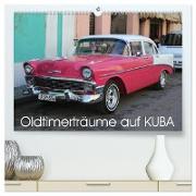 Oldtimerträume auf KUBA (hochwertiger Premium Wandkalender 2024 DIN A2 quer), Kunstdruck in Hochglanz