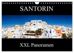 Santorin - XXL Panoramen (Wandkalender 2024 DIN A4 quer), CALVENDO Monatskalender