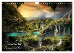 Zwielicht - Fantasylandschaften (Wandkalender 2024 DIN A4 quer), CALVENDO Monatskalender