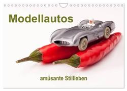 Modellautos - amüsante Stillleben (Wandkalender 2024 DIN A4 quer), CALVENDO Monatskalender