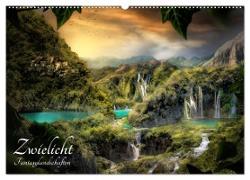 Zwielicht - Fantasylandschaften (Wandkalender 2024 DIN A2 quer), CALVENDO Monatskalender