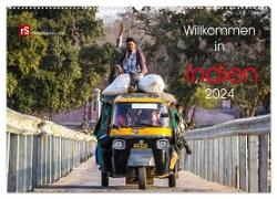 Willkommen in Indien 2024 (Wandkalender 2024 DIN A2 quer), CALVENDO Monatskalender