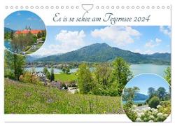 Es is so schee am Tegernsee 2024 (Wandkalender 2024 DIN A4 quer), CALVENDO Monatskalender