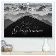 Bergpixels Schwarz-Weiße Gebirgsträume (hochwertiger Premium Wandkalender 2024 DIN A2 quer), Kunstdruck in Hochglanz