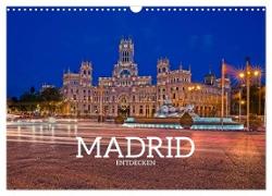Madrid entdecken (Wandkalender 2024 DIN A3 quer), CALVENDO Monatskalender