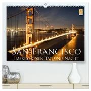 San Francisco Impressionen Tag und Nacht (hochwertiger Premium Wandkalender 2024 DIN A2 quer), Kunstdruck in Hochglanz