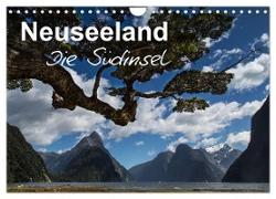 Neuseeland - Die Südinsel (Wandkalender 2024 DIN A4 quer), CALVENDO Monatskalender
